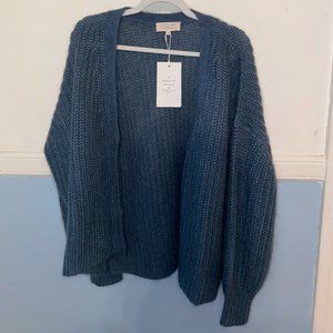 Sezane chunky sweater/jumper "Gilet Achille" in Sage